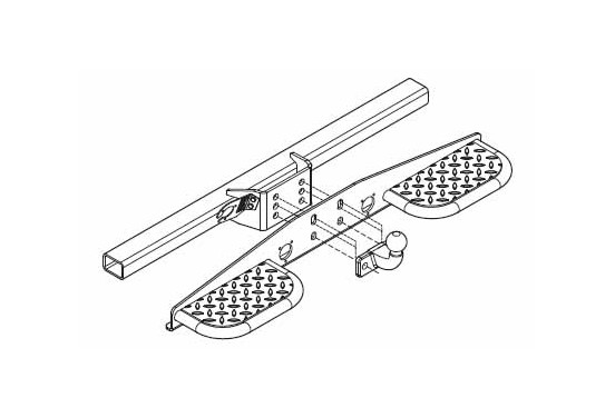 Unistep Opstaptrede -zwart gelakt-, afbeelding 2