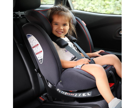 Carkids I-Size Barnstol Darcy 360° Vridbar 40-150cm Isofix Svart/Röd, bild 3