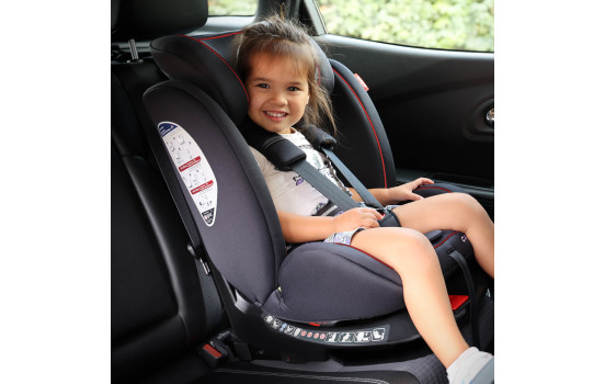 Carkids I-Size Barnstol Darcy 360° Vridbar 40-150cm Isofix Svart/Röd, bild 3