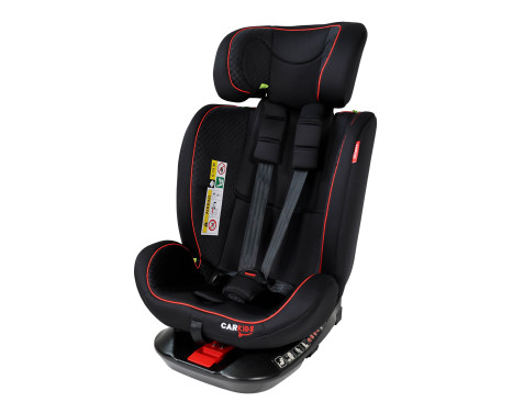 Carkids I-Size Barnstol Darcy 360° Vridbar 40-150cm Isofix Svart/Röd