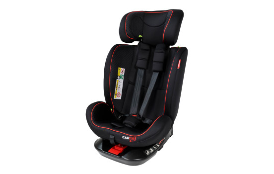 Carkids I-Size Barnstol Darcy 360° Vridbar 40-150cm Isofix Svart/Röd