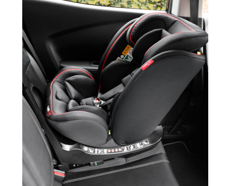 Carkids I-Size Barnstol Darcy 360° Vridbar 40-150cm Isofix Svart/Röd, bild 6