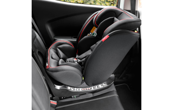 Carkids I-Size Barnstol Darcy 360° Vridbar 40-150cm Isofix Svart/Röd, bild 6