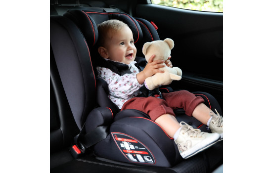 Carkids I-Size Barnstol Luca 76-150cm Svart/Röd, bild 6
