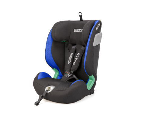 Sparco barnstol SK5000I (Isofix) Svart/Blå i-Size 76-150cm (ECE-R129/03)