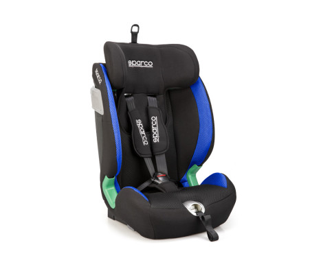 Sparco barnstol SK5000I (Isofix) Svart/Blå i-Size 76-150cm (ECE-R129/03), bild 3