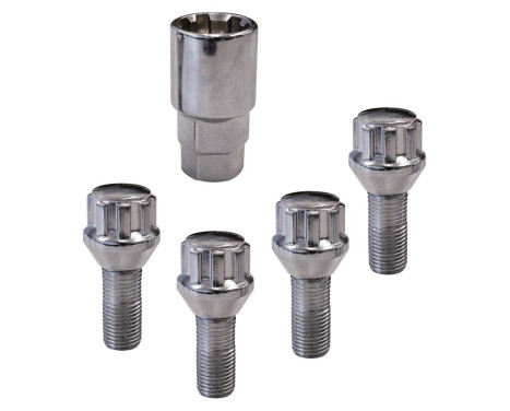 låsbara hjulbultar in Sfärisk M12x1,5 x26mm