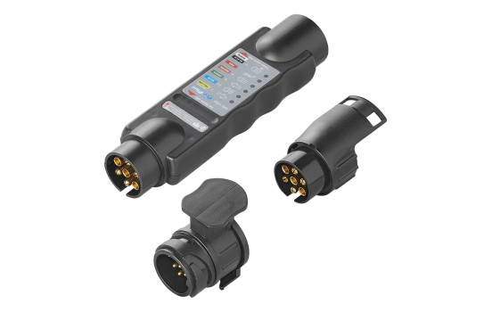 Kontakttestare 7-polig 12V-sats med 2 adaptrar, bild 2
