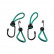 Hook metall med elastisk slinga för trailer nät / tält / segla 4 stycken i blister, miniatyr 2