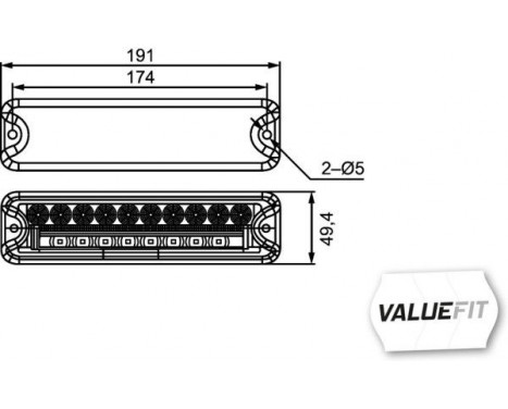 Kombinationsbackljus *** HELLA VALUEFIT ***