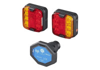 Trailerbelysningsset LED med magneter trådlös (Bluetooth) 7-stift