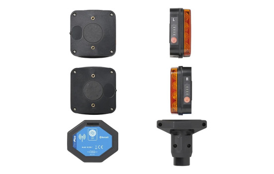 Trailerbelysningsset LED med magneter trådlös (Bluetooth) 7-stift, bild 5