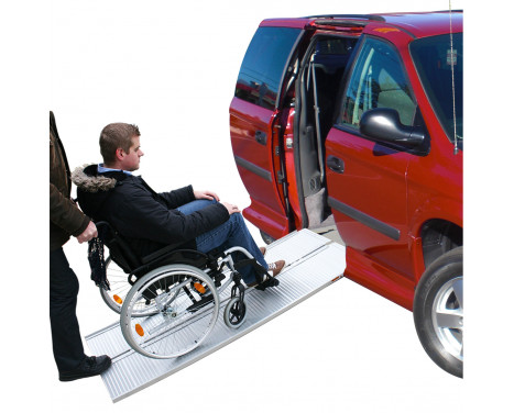 Vikbar platta aluminium vikbar för rullstol 122x73cm 270kg, bild 2