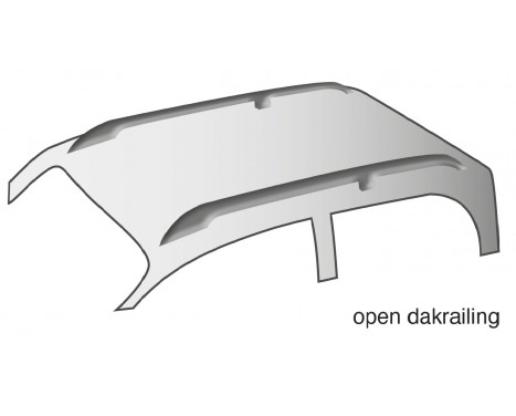 Takräcken Twinny Load Aluminium A01 - Med öppna takräcken, bild 3