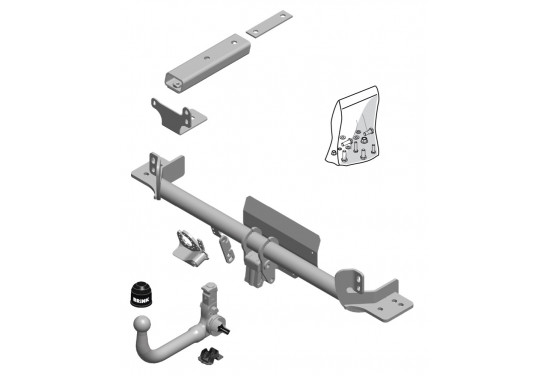 Afneembare trekhaak, BMU kogel 590700 Brink
