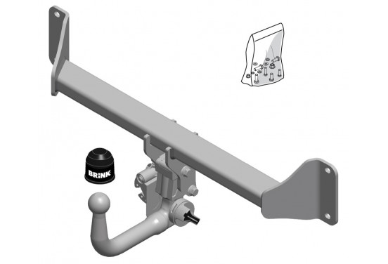 Afneembare trekhaak, BMU kogel 594300 Brink