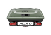 Hapro Boxer M Trekhaakkoffer 340L met Platform Sage Green