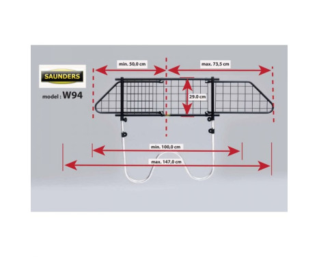 Saunders Support universel pour chien, fil métallique 25-33cm, Image 4