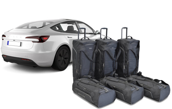 Ensemble de sacs de voyage Car-bags Proline adapté à la Tesla Model 3 berline 4 portes (restylée) de 2024 à aujourd&