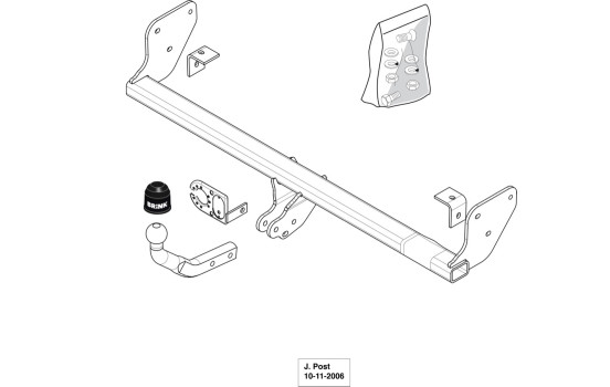Dispositif d'attelage 462200 Brink
