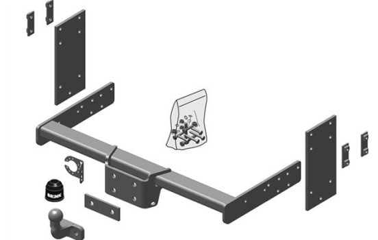 Kit Brink : Attelage fixe - boule à flasque + jeu de câbles 13p 511240, Image 4