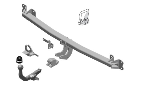 Attelage amovible Brink (RMC) + jeu de câbles