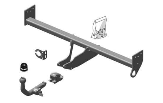 Attelage amovible Brink (RMC) + jeu de câbles