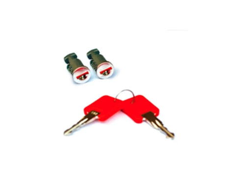 Kit de serrures pour galerie de toit Twinny Load, 2 pièces, avec 2 clés