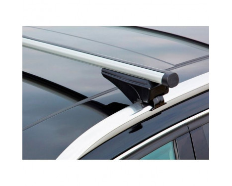 Jeu de barres de toit Twinny Load Aluminium A36 - Avec rails de toit fermés, Image 4
