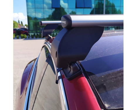 Jeu de barres de toit Twinny Load Aluminium adapté à Tesla Model 3, Image 5