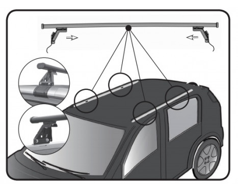 Barres de toit G3 C4 Grand Picasso (Rails), Image 3