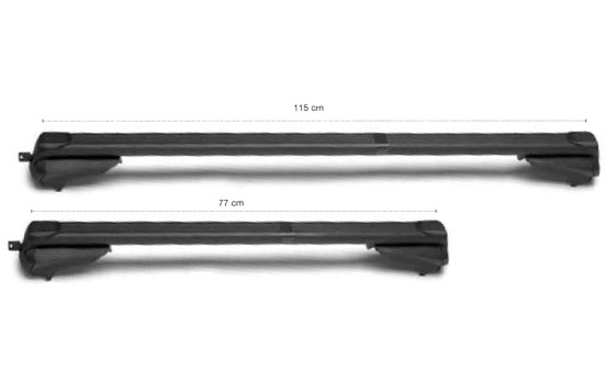 Barres de toit G3 Clop Infinity (larges) en aluminium, Image 6