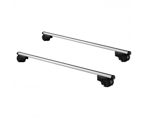 Barres de toit Twinny Load Alu Driver U01 - Avec rails de toit ouverts