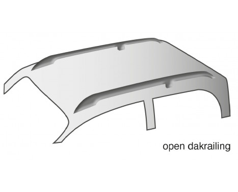 Barres de toit Twinny Load Alu Driver U01 - Avec rails de toit ouverts, Image 5