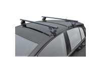 Barres de toit Twinny Load en acier S37 - Sans rails de toit