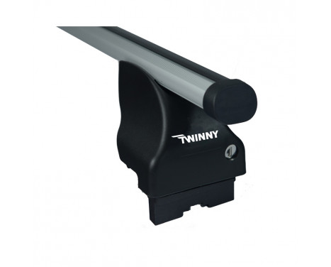 Jeu de barres de toit Twinny Load Aluminium A13 - Sans rails de toit, Image 4