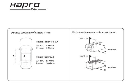 Coffre de toit Hapro Rider 6.4 Anthracite, Image 14