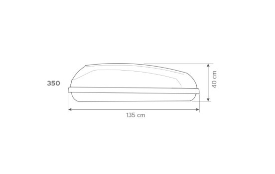 Coffre de toit Hapro Roady 350 Anthracite, Image 7