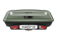 Coffre de remorquage Hapro Boxer L 420 L avec plateforme Vert sauge