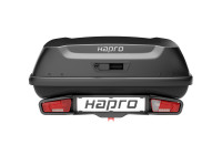 Coffre de remorquage Hapro Boxer M 340 L avec plateforme hexagonale noire