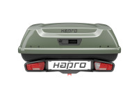 Coffre de remorquage Hapro Boxer M 340 L avec plateforme Vert sauge
