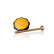 Bouton Spinder 10623 noir / jaune avec boulon (2x), Vignette 2