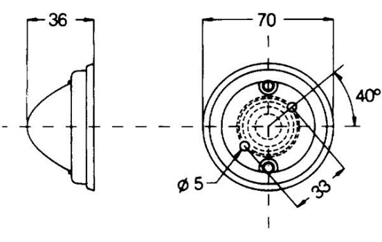 Feu arrière Hella 70 x 70 x 36 mm, Image 6