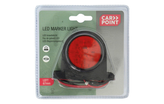 Feu de position gauche rouge / blanc 67mm, Image 3