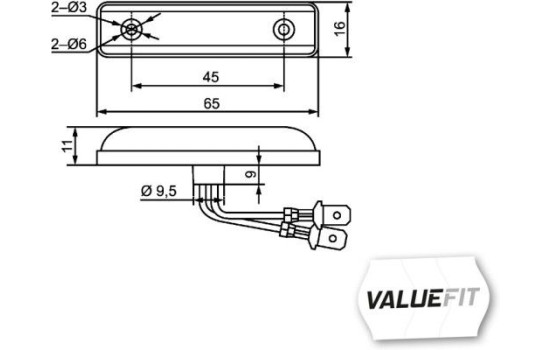 Feu latéral *** HELLA VALUEFIT ***, Image 2