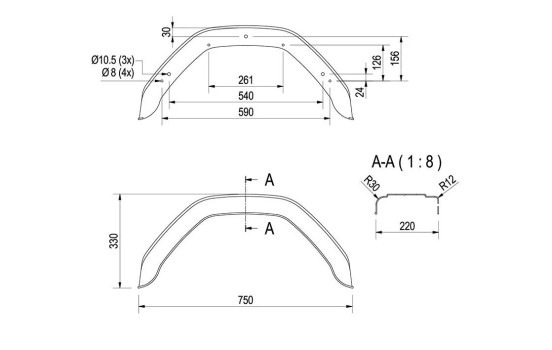 Garde-boue pour jante en plastique 13 pouces / 14 pouces, Image 4