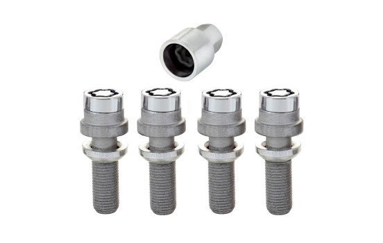 Jeu de boulons de carrosserie McGard M14x1,50 - Convexe R14 - Longueur 28,3 mm (tête 19 mm)