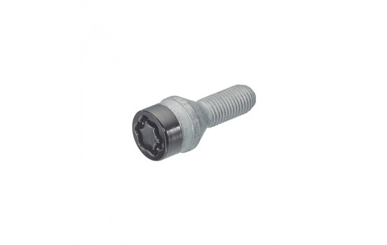 Jeu de boulons de carrosserie McGard M14x1.50 Noir - Conique - Longueur 30mm (tête 17mm)