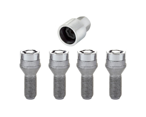 McGard Carriage Bolt Set M14x1.50 - Conique - Longueur 27.3mm (tête 17mm)