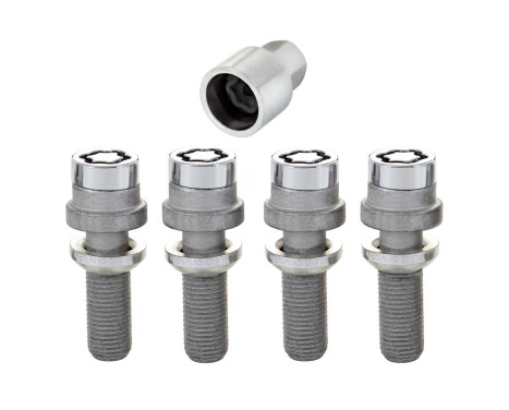 McGard Carriage Bolt Set M14x1.50 - Conique R12 - Longueur 34.5mm (tête 17mm)